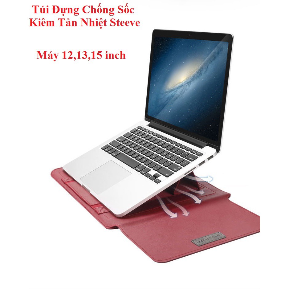 Túi Da PU Đựng Macbook, Laptop Kiêm Kê Tản Nhiệt Hãng Sleeve Cao Cấp - Đủ Size 11 inch - 17 inch.