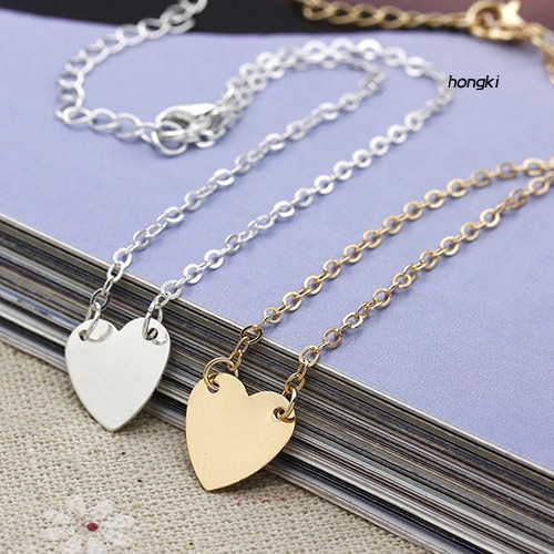 Lắc chân bằng hợp kim thiết kế mặt dây hình trái tim xinh xắn thời trang cho nữ