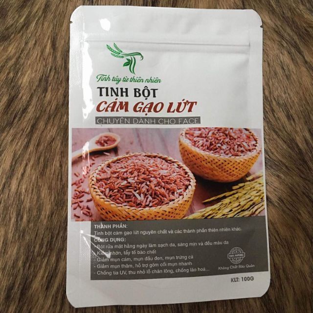 Tinh bột cám gạo lứt TT Handmade - Kiềm nhờn - sáng da - giảm thâm.