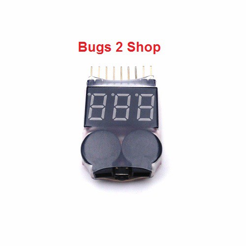 Modun kiểm tra và báo áp thấp pin 1-8 S Lipo Li-Ion Fe cho máy bay MJX Bugs 2