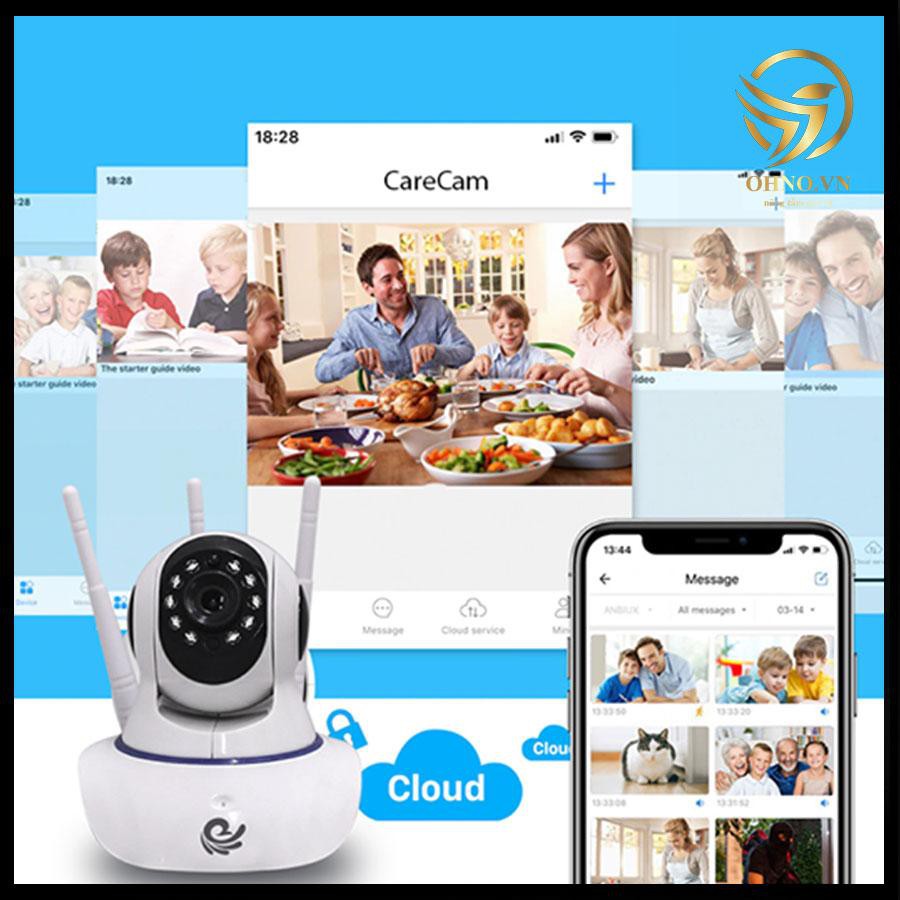 Camera IP Wifi giám sát Carecam XFL200 3 anten 2.0 MPX chống trộm giá rẻ - OHNO Việt Nam | BigBuy360 - bigbuy360.vn