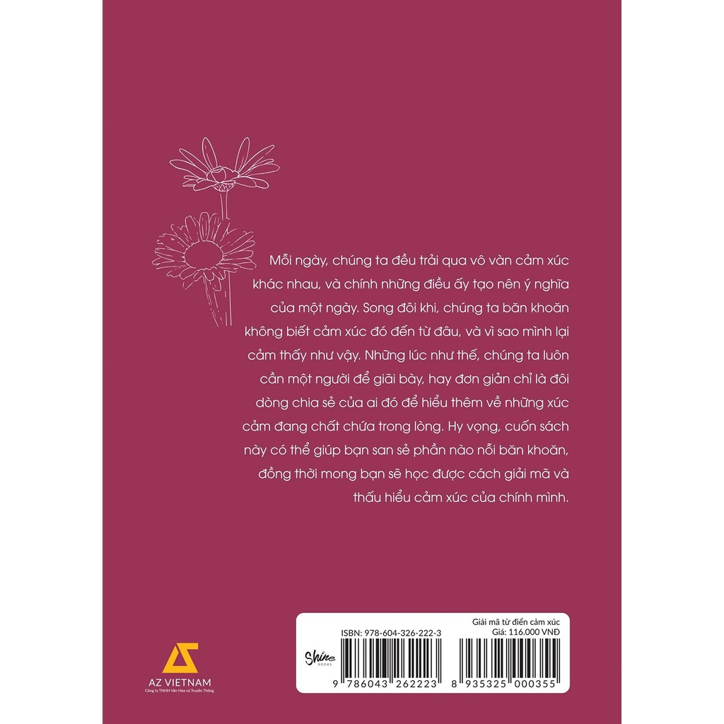 Sách AZ - Giải Mã Từ Điển Cảm Xúc