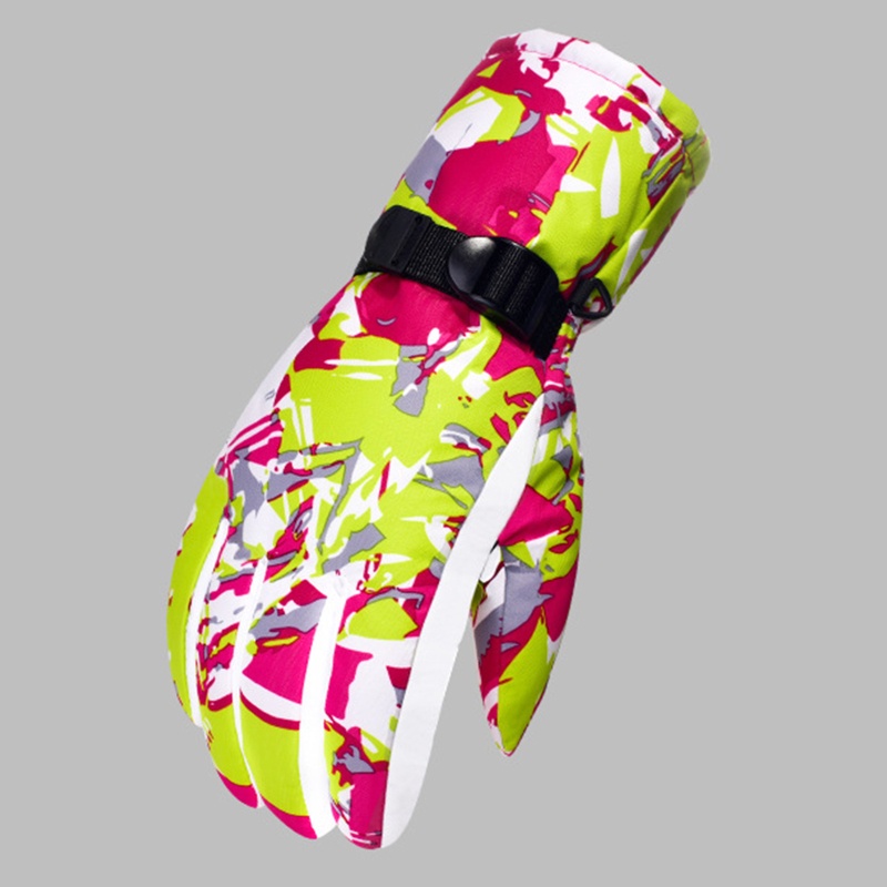 Găng Tay Trượt Tuyết Mùa Đông Lót Lớp Lót Ấm Áp Chống Nước Có Thể Điều Chỉnh Cho Nam Nữ