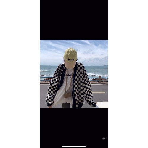 Áo cadigan/ ghile caro ullzang cá tính (annstore)