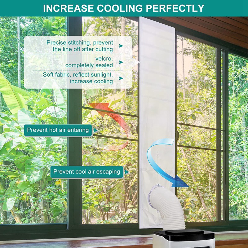Bộ Điều Hòa Không Khí Di Động Với Cửa Sổ Và Cửa Sổ Chống Trượt Ac