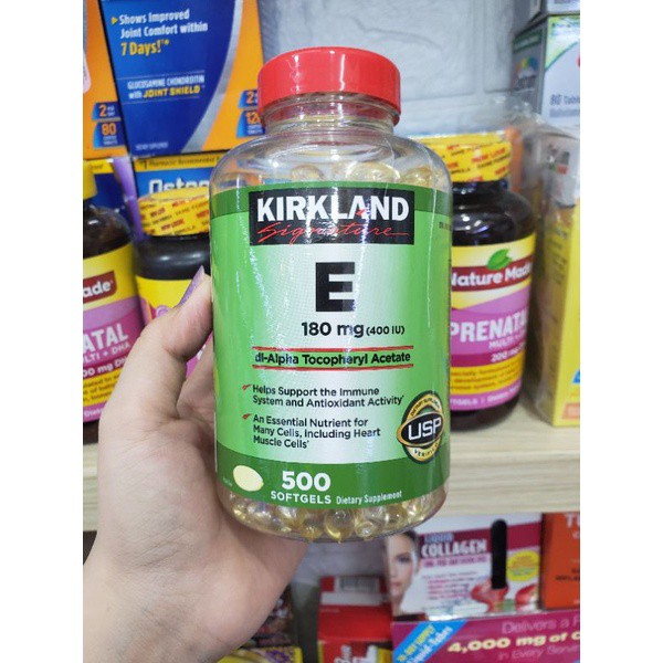 Vitamin E Kirland 400IU 500 viên.