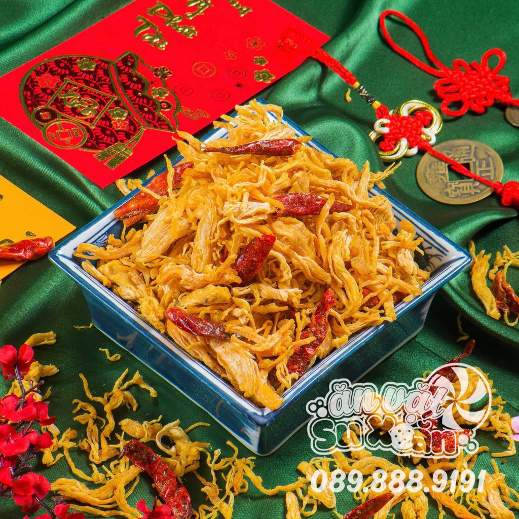 Khô gà ba vị loại 1 siêu ngon Ăn Vặt Su Xoắn | BigBuy360 - bigbuy360.vn