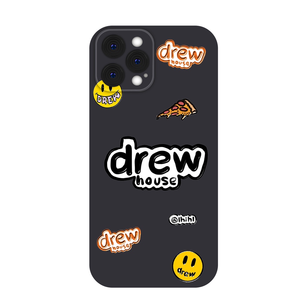 Ốp lưng iPhone Drew cá mập cạnh viền vuông silicon mềm dẻo bảo vệ camera cho iphone 6/6s/7/8/X/XS/XR/11/12/13 BVC253