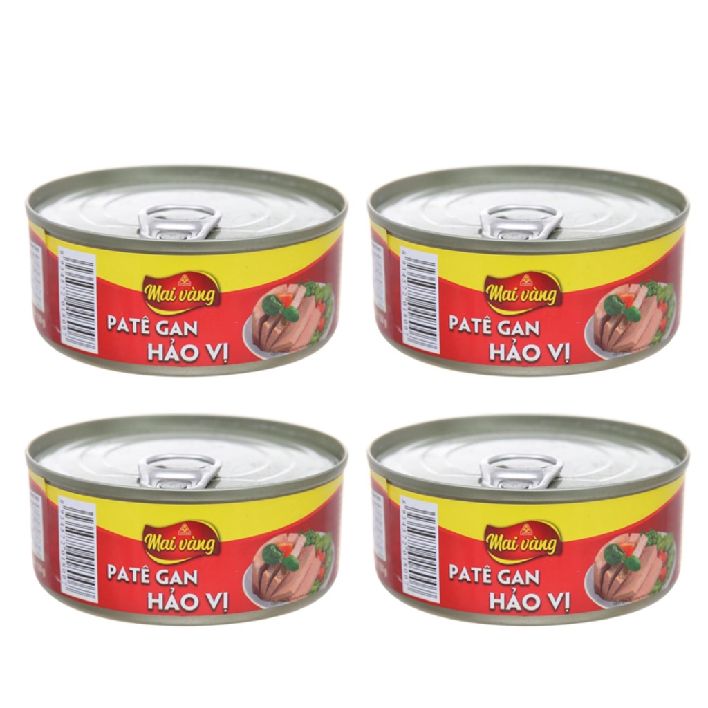 Combo 4 Pa tê gan Hảo Vị Vissan hộp 150g