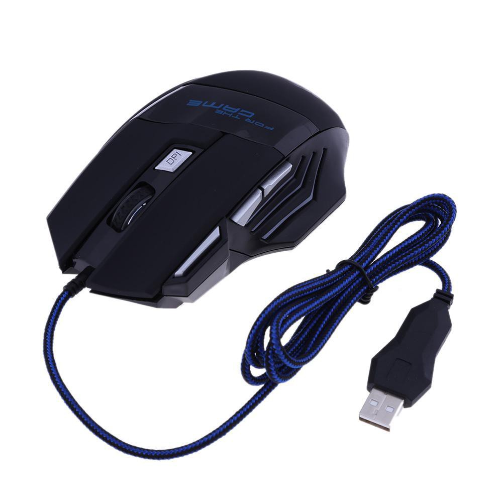 🌟Chất lượng cao nhất🍁5500DPI LED Optical USB Wired Gaming Mouse 7 Buttons Ga Computer Mouse Mice