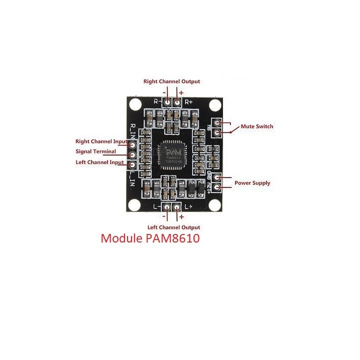 Mạch khuếch đại âm thanh 30W class D HIFI PAM8610