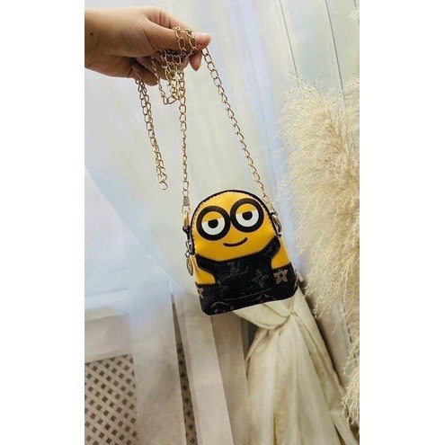 Túi đeo chéo mini, ví mini đựng tiền hình Minion cute ngộ nghĩnh dễ thương