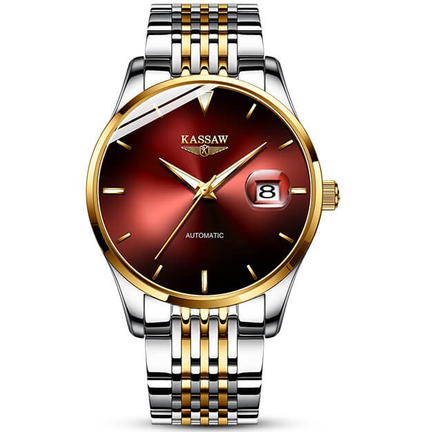 Đồng hồ nam chính hãng KASSAW K867-3 Kính sapphire ,chống xước,Chống nước ,BH 24 tháng,Máy cơ (Automatic) ,dây kim loại