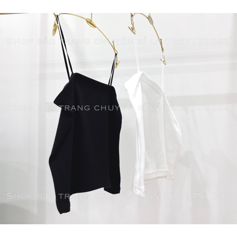 Áo 2 Dây Bún Chất Zip Co Dãn - Áo Quây Mặc Trong Kiểu Dáng Trẻ Trung