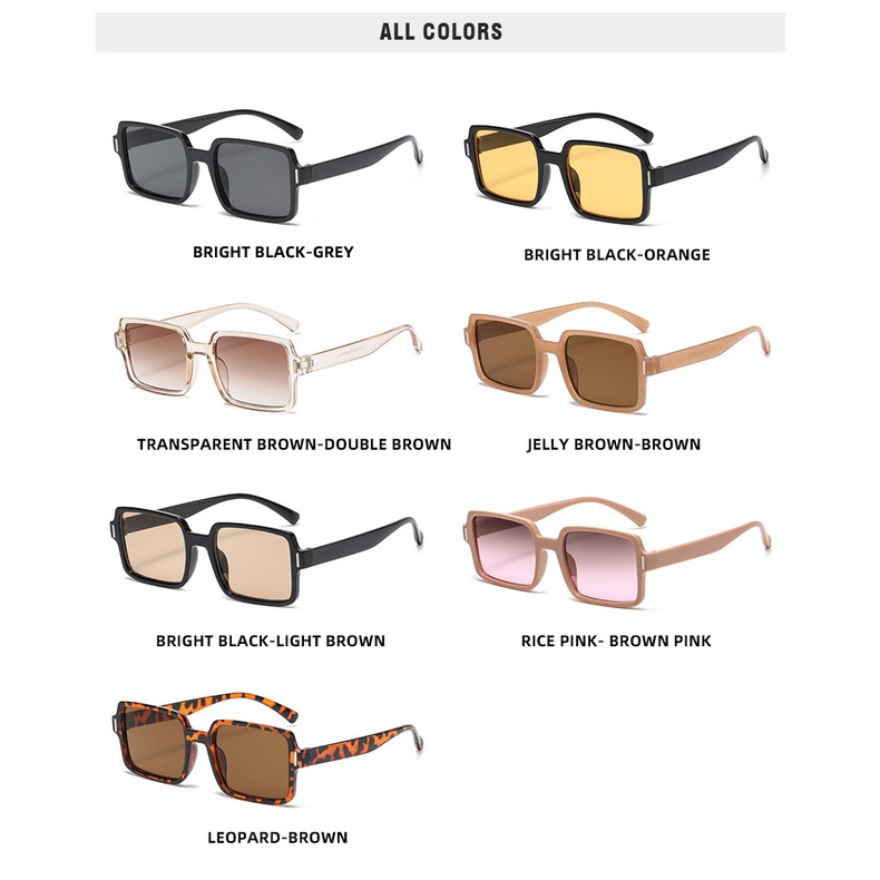 Kính Mát Gọng Vuông Thiết Kế Đơn Giản Thời Trang