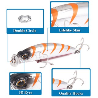 Mồi câu cá giả chất lượng cao 80mm