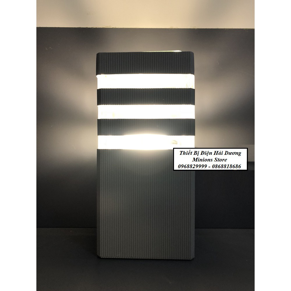 Đèn tường Atimol 1 Đầu Đui E27 3358/1 - Gắn trụ cổng sân vườn cầu thang sang trọng - Hợp kim Nhôm Chống rỉ ô xi hóa