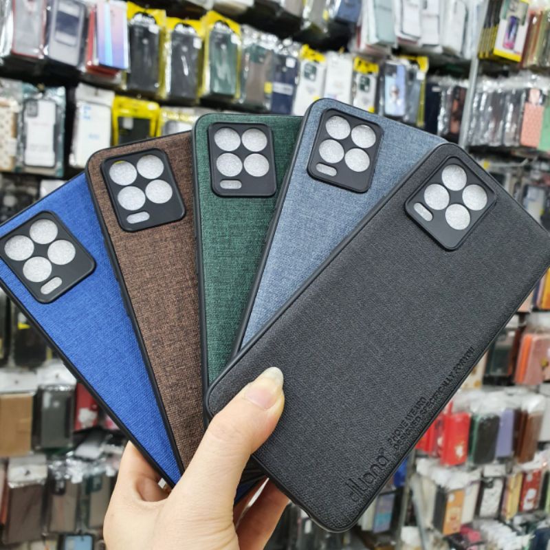 Ốp lưng Realme 8/8pro dẻo màu lưng vải có bảo vệ camera hàng loại tốt