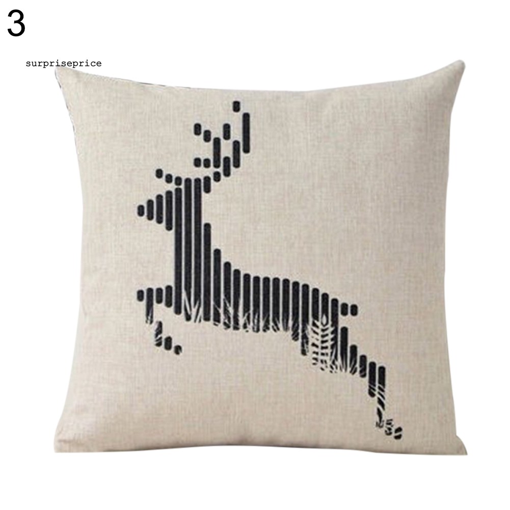 Vỏ gối vuông họa tiết động vật trang trí nội thất