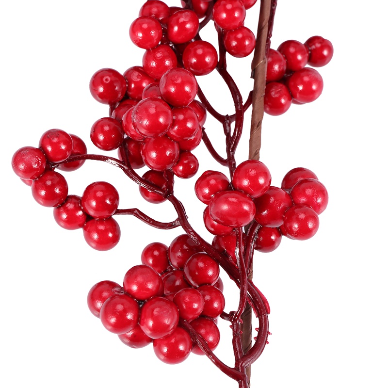 Dây quả mọng đỏ nhân tạo 5.9ft trang trí lò sưởi cho lễ hội giáng sinh