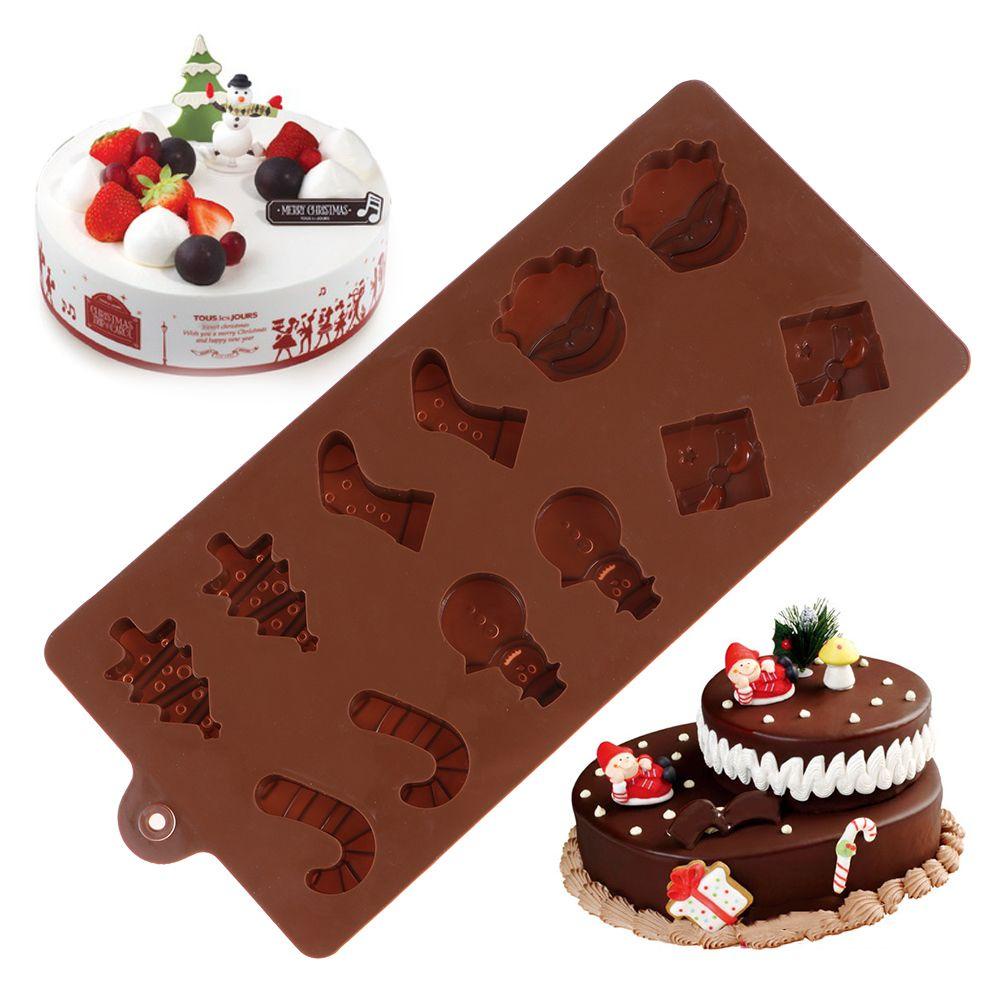 Khuôn Silicone Làm Đồ Thủ Công Hình Đầu Ông Già Noel