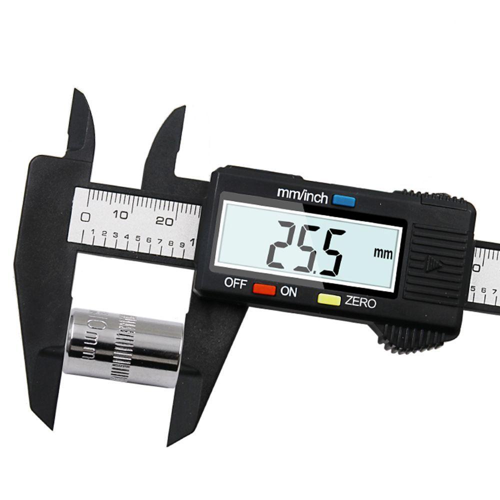 Thước Cặp Vi Kế Điện Tử Bằng Sợi Carbon Hiển Thị LCD