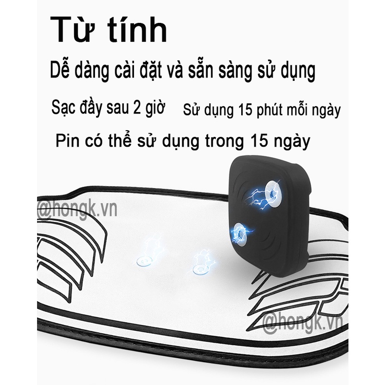 Đai mát xa tập cơ bụng thông minh hỗ trợ giảm cân đánh tan mỡ bụng/ bắp tay/ chân săn chắc