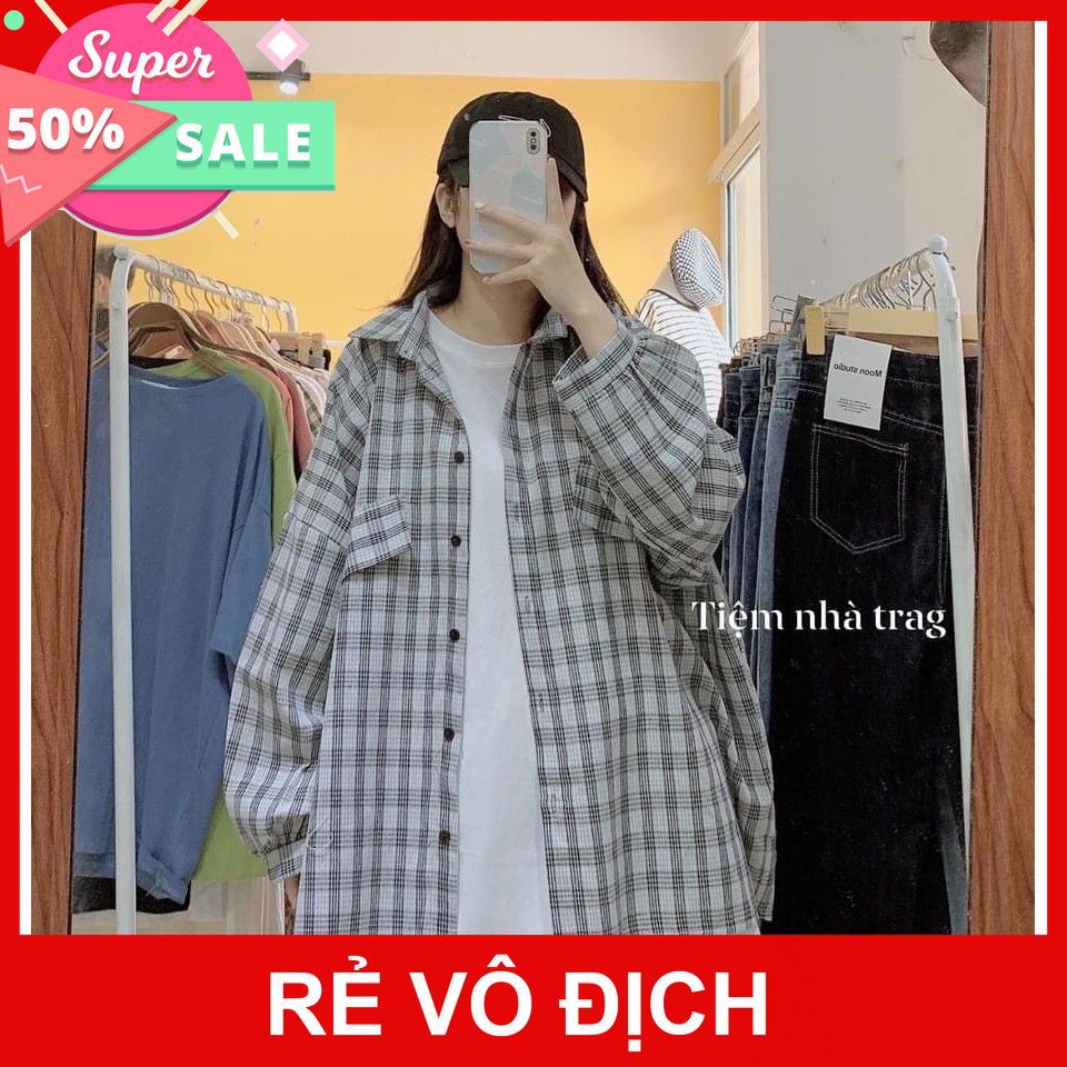 [RẺ VÔ ĐỊCH] Áo Sơ Mi Kẻ Caro Ulzzang Đi Học, Đi Chơi, Áo Khoác ( Kẻ Nhỏ)