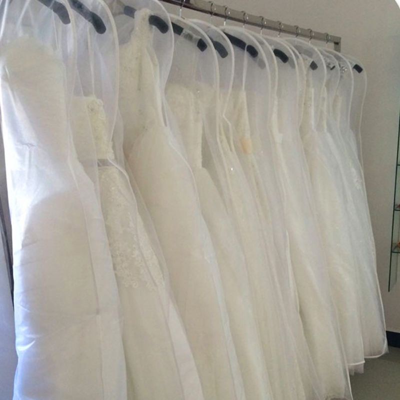 Áo Choàng Cưới Dáng Chữ A Bán Trong Suốt Chống Bụi 160cm