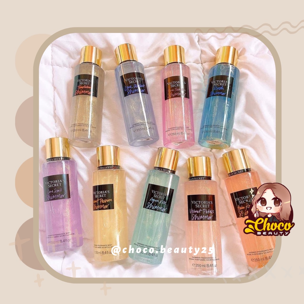Xịt thơm toàn thân Bodymist Victoria Secret 250ml Shimmer - Nhũ HOT