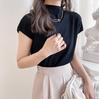 Áo len tay hến chất mịn màu basic1923