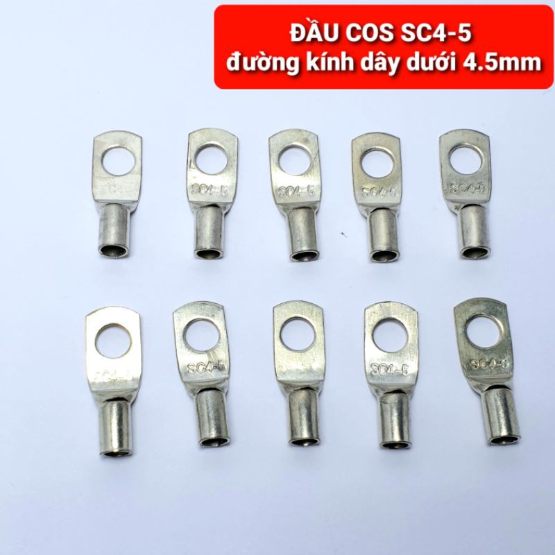 Achun.vn - BỘ 10 ĐẦU COS NỐI DÂY T2-20A/SC2.5-6/SC4-5/OT1-4/OT6-8/JACK 6.3MM
