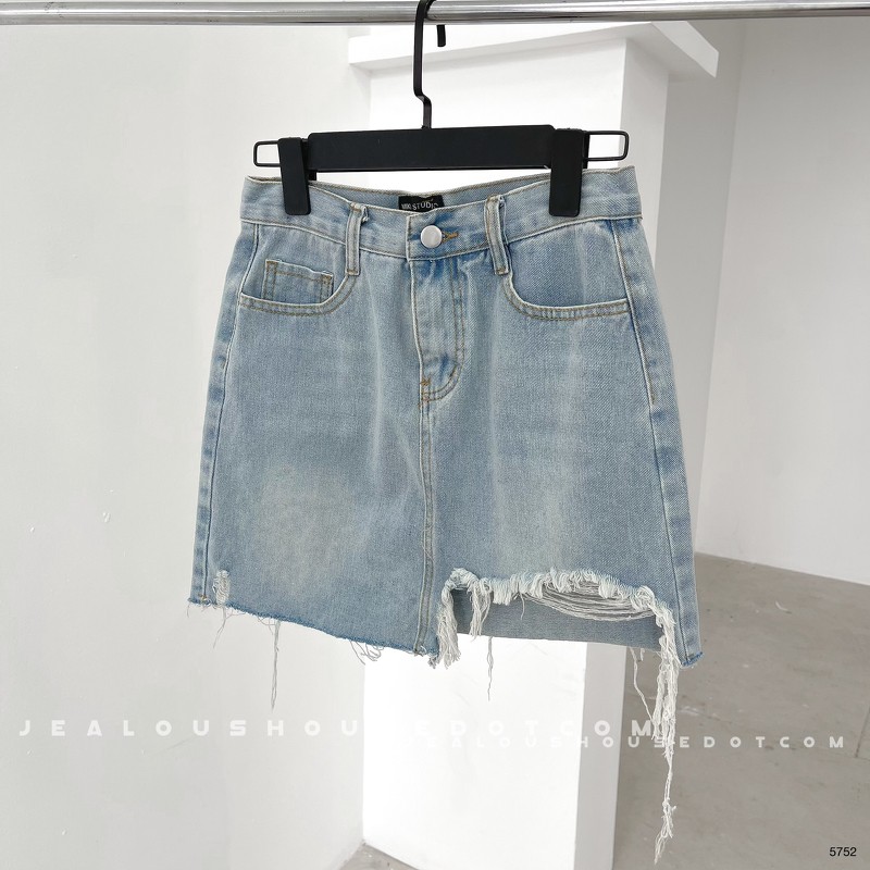 Chân váy denim rách 5752 | BigBuy360 - bigbuy360.vn
