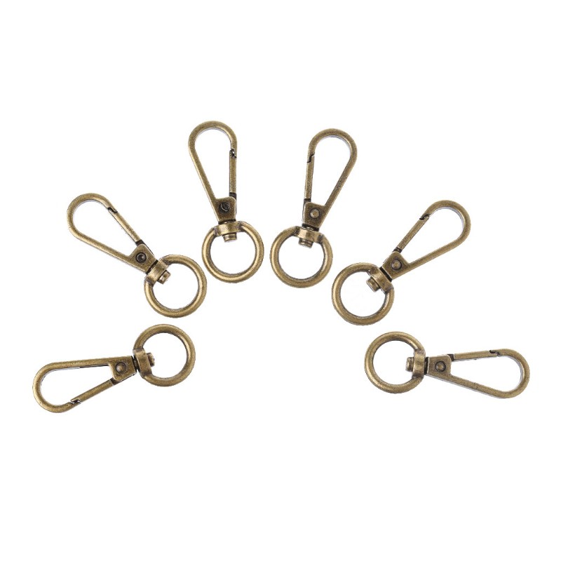 Set 6 khuyên gắn móc khóa bằng thép không gỉ chuyên dụng dành cho túi xách