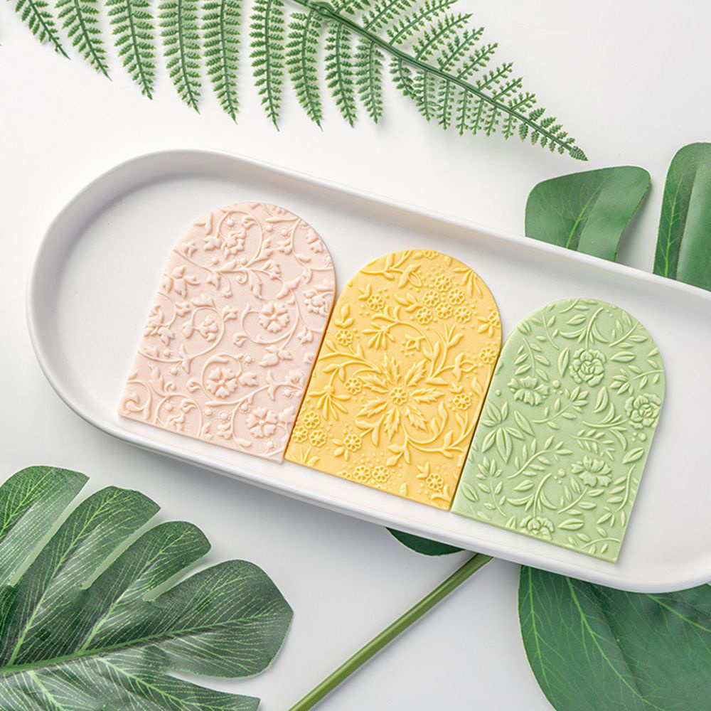 Khuôn làm bánh bằng acrylic dập nổi hình hoa lá độc đáo tiện dụng