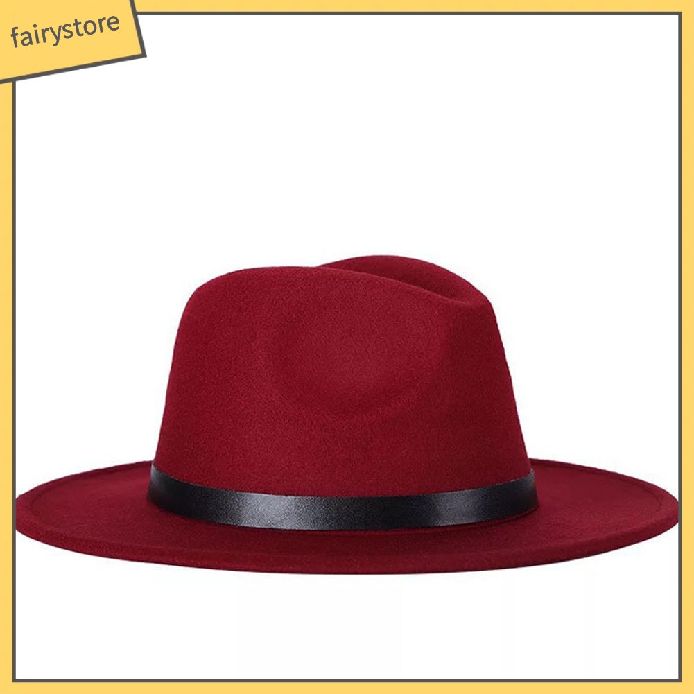 Mũ Phớt Rộng Vành Phong Cách Vintage Cho Nam Và Nữ