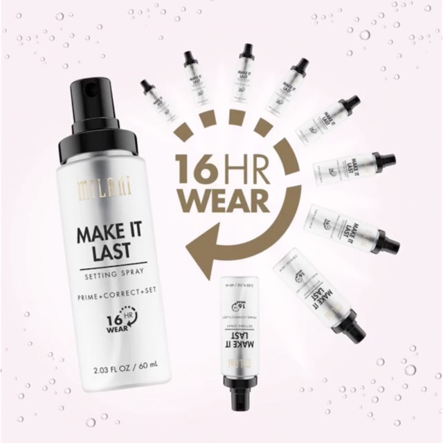 Milani - Xịt Giữ Lớp Makeup Milani Make It Last Setting Spray