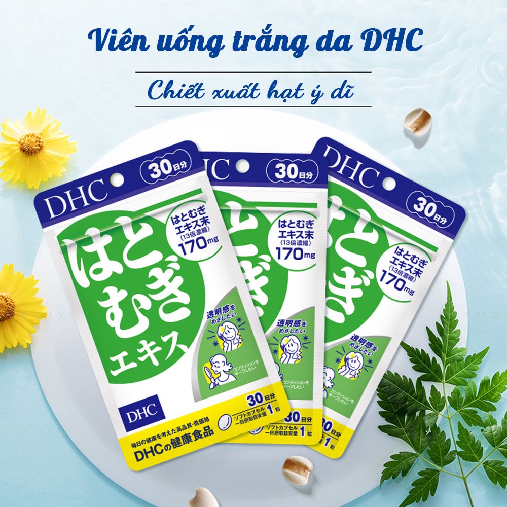 Viên uống trắng da DHC Nhật Bản thực phẩm chức năng dưỡng ẩm và tăng cường đề kháng da 30 ngày TM-DHC-ADL30
