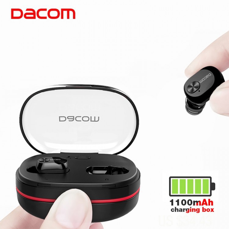 [ Tai nghe chính hãng 100% tặng kèm sạc không dây ] Tai Nghe Bluetooth Dacom K6H Nâng Tầm Cao Mới + tặng sạc không dây