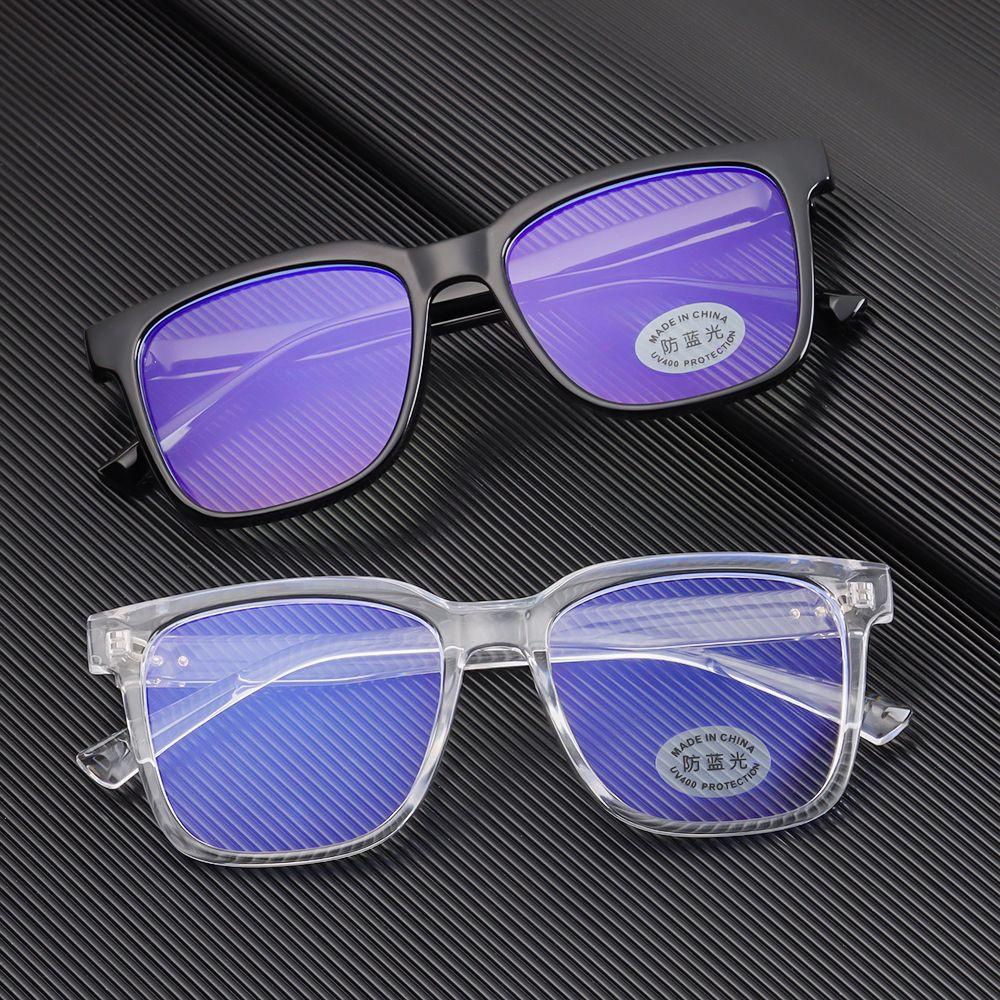 Kính Mát Gọng Lớn Trong Suốt Chống Tia UV/ Ánh Sáng Xanh Thời Trang Cho Nam Và Nữ