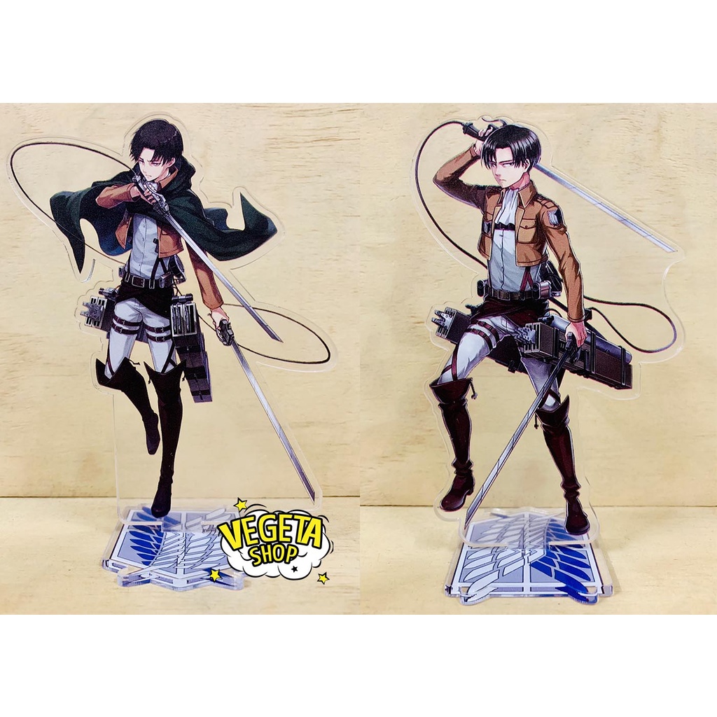 Mô Hình Tượng Standee Acrylic Mica 2 mặt - Attack On Titan - Eren Mikasa Armin Erwin Levi Hange Bertolt Annie Reiner AOT