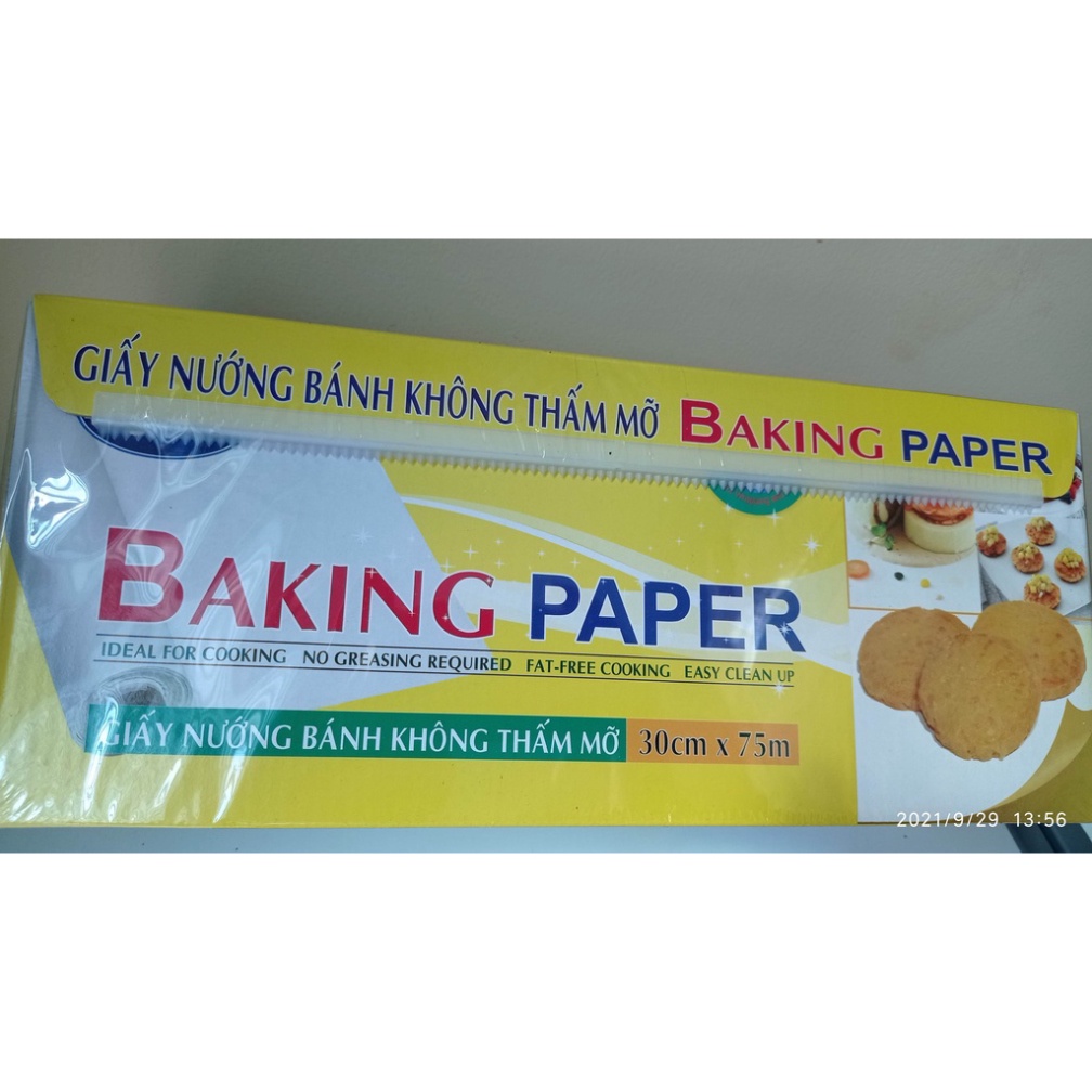 BAKING PAPER/Giấy nến chống dính loại cuộn 5M size 30cmx5m [EUFOOD]