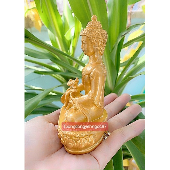 Tượng phật dược sư mật tông cao 11 cm