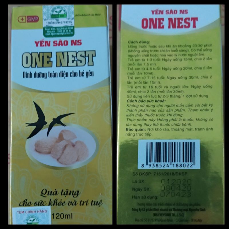 siro yến sào one nest