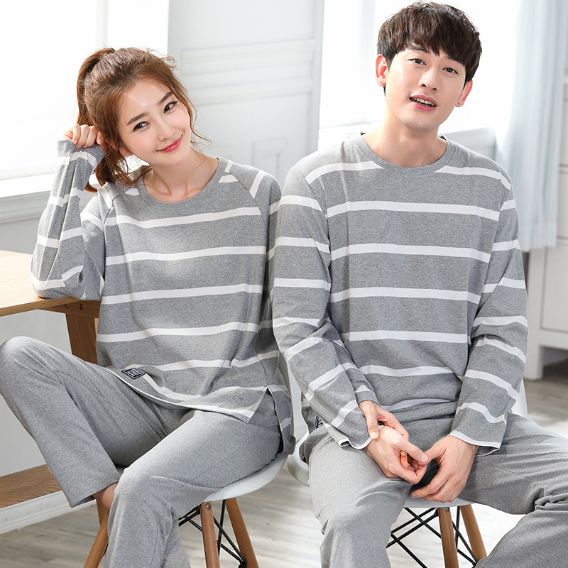 áo nữ đồ bộ pyjama Pijama Đầm Ngủ Dài Tay Bằng Lụa Satin Gợi Cảm Dành Cho Nữ Đồ ngủ đôi đồ mặc nhà thu đông lụa cặp đôi cao cấp nam