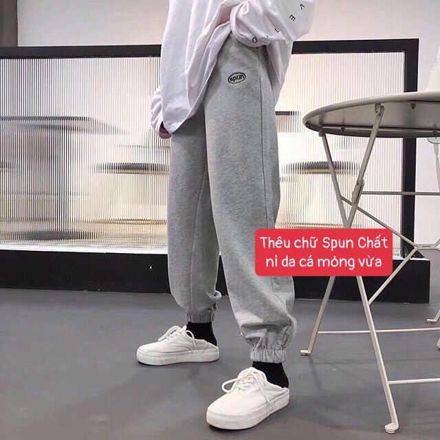 Quần jogger Thể Thao Nữ   Chất Mềm Mịn Unisex