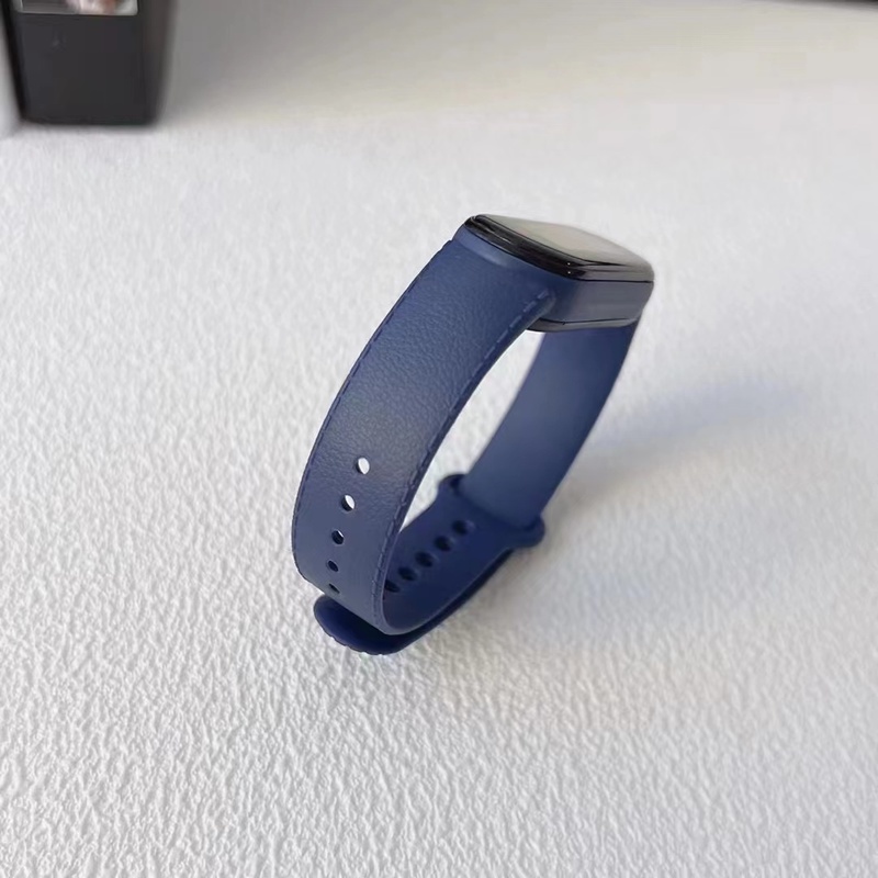 Dây Đeo Thay Thế Chất Liệu Silicon Màu Trơn Cho Xiaomi Mi Band 7 6 5 4 3 2
