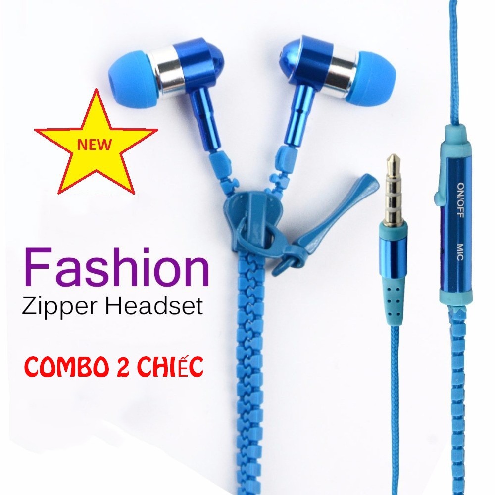 Tai nghe kéo khóa Zipper chống rối dây (Giao Màu Ngẫu Nhiên)