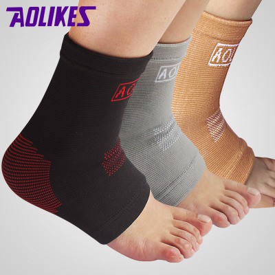 Đổ sỉ - AOLIKES AL 7526 (1 cái) Tất bảo vệ cổ chân, mắt cá chân chống trơn trượt hở ngón chuyên gym