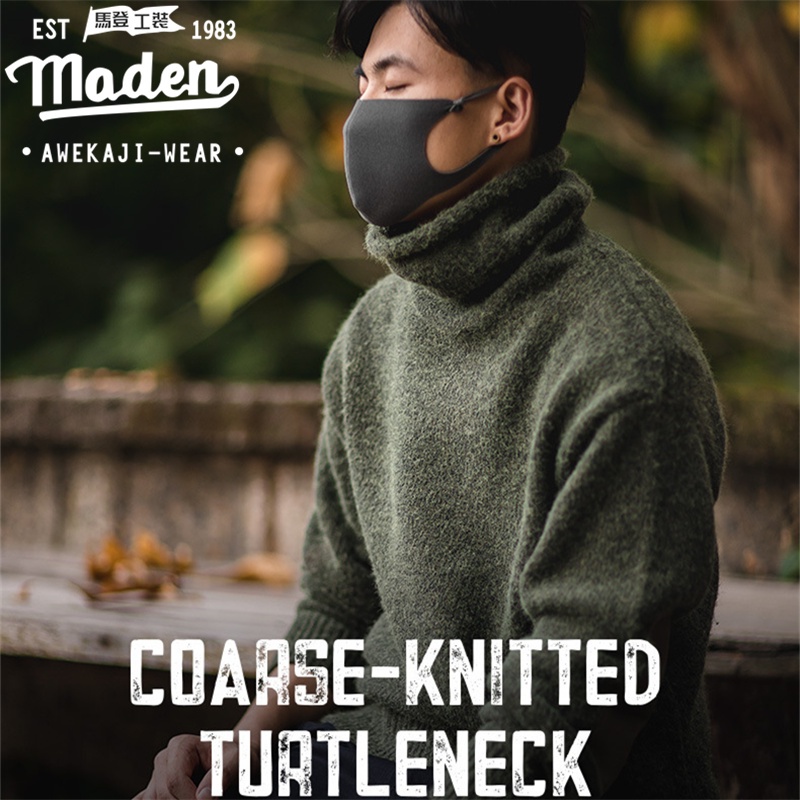 Áo sweater MADEN giữ ấm phong cách retro thời trang
